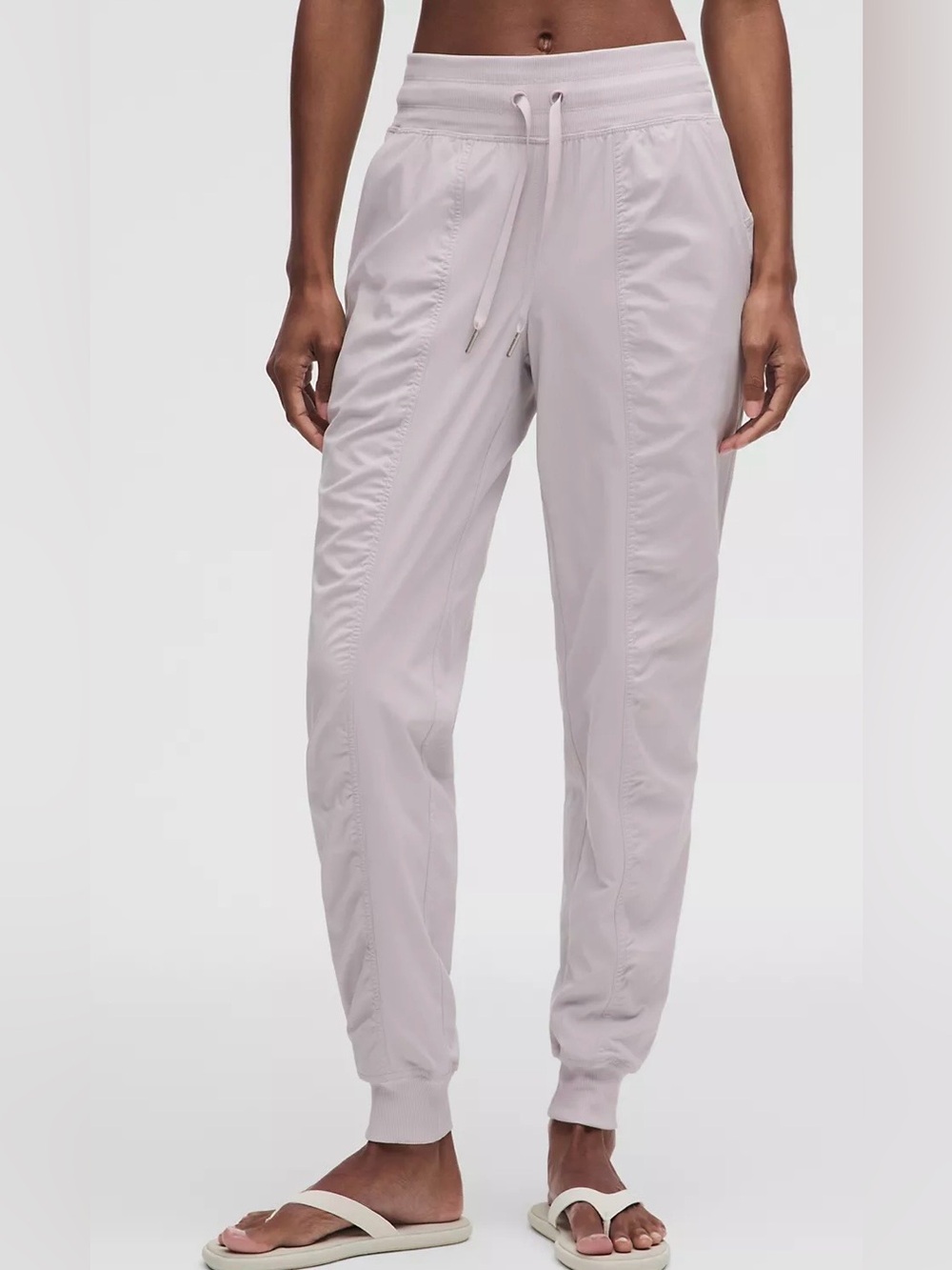 Lululemon Dance Studio Mid-Rise Jogger in light grey
